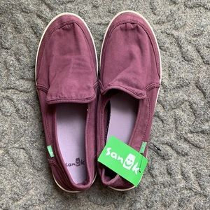 New Sanuk PAIR O DICE Sidewalk Surfer Loafer PRUNE